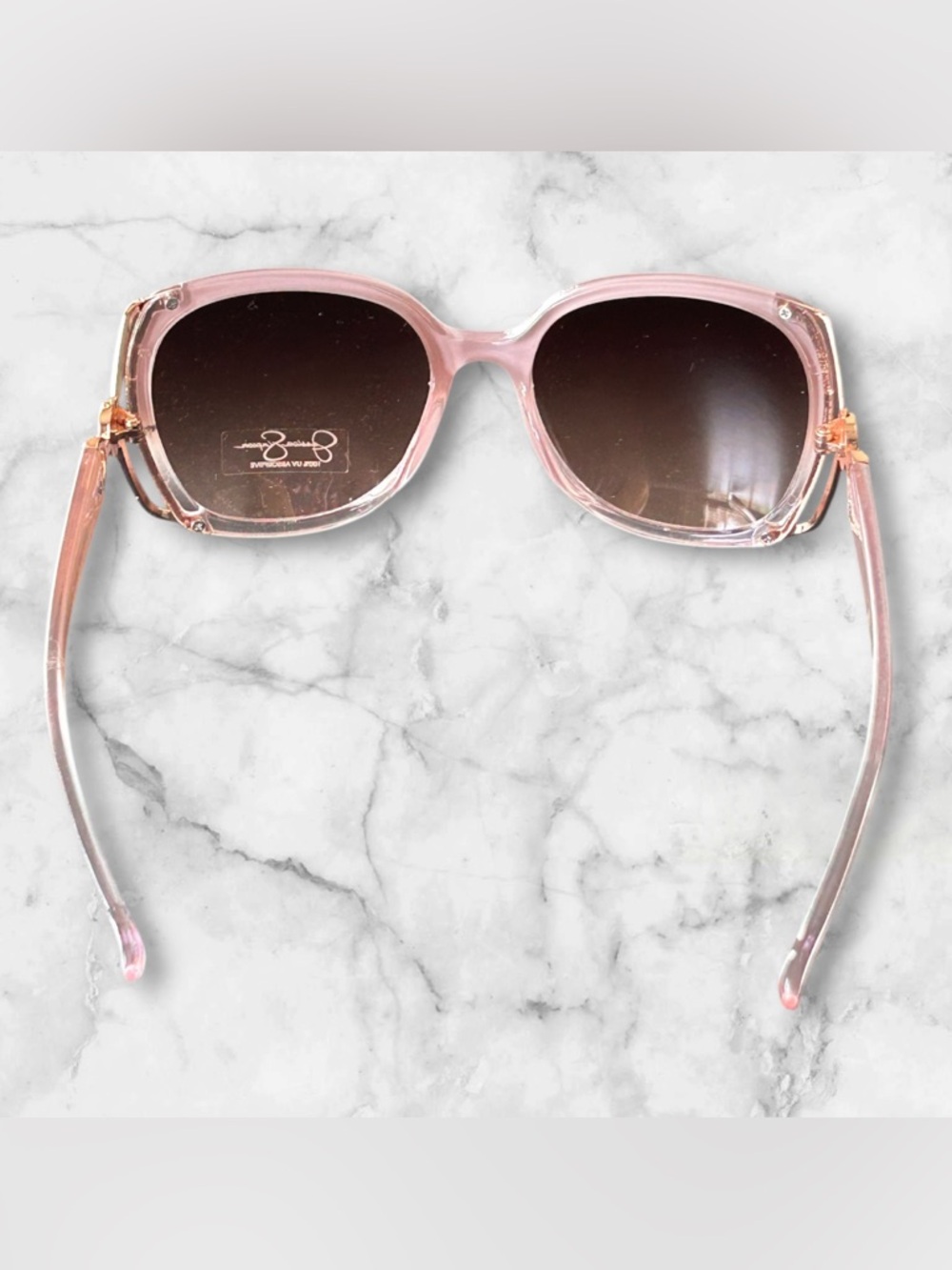 NWOT Jessica Simpson Glam Oversized Rose Fade Metal Vent Sunglasses J5686 RSF - Picture 10 of 13